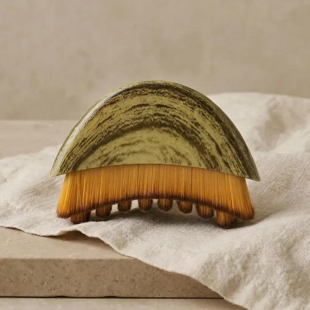 Brosse GlowSculpt drainage lymphatique facial NALYEA — soin visage naturel 3 minutes